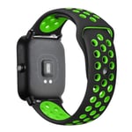 20mm/22mm silikonband för Amazfit GTS 4/3/2/2e/2 4 Mini GTR 4/2/3 Pro/47mm/stratos 3/2 Watch Armband correa Amazfit bip-rem black-lime 22mm watch band