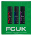 FCUK BODYSPRAY VINTAGE URBAN SPORT BODY SPRAY TRIO GIFT SET GREAT FATHER'S DAY 