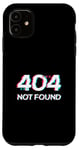 iPhone 11 Programmer IT Developer Coding 404 not found html code Case