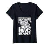 Womens Anchorman Broadcast Journalist News - Anchorman V-Neck T-Shirt