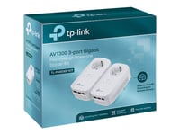 Tp-Link Tl-Pa8030p Kit - Starter Kit - Strømlinjeadapter 1Gbe, Homeplug Av (Hpav), Homeplug Av (Hpav) 2.0 - Veggpluggbar