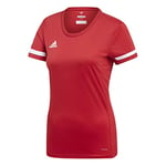 adidas Women's T19 Jsy W T shirt, power red/White, XL UK