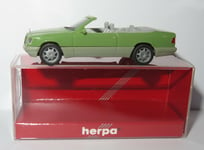 HERPA HO 1/87 MERCEDES-BENZ E 320 CABRIOLET OUVERT VERTE  #021432 in BOX