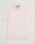 John Smedley Adrian Slim Fit Sea Island Polo Soft Pink