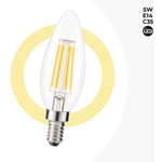 Barcelona Led - Ampoule led E14 5W Filament 'Clear' - Blanc Chaud