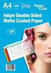 A4 Double Sides Matt Inkjet Photo Paper 120Gsm 200 Sheets Wholesale