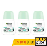 Garnier Mineral Invisible BWC Fresh Aloe Deodorant Roll-On Women 50ml 3, 6 Pack