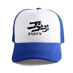 ZXXFR Unisex baseball cap anime jojo's bizarre adventure blue adjustable size sport outdoor running casual classic sun cap lightweight breathable soft