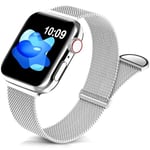 Ruostumattomasta teräksestä valmistettu rannekoru, joka on yhteensopiva Apple Watchin rannekkeen kanssa 38 mm 40 mm 41 mm säädettävä ranneke Magneettinen rannekoru iWatch-sarjalle 7 6 5 4 3 2 1 ...