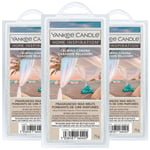 Yankee Candle Wax Melts Scented Home Room Fragrance Calming Cabana 75g x3