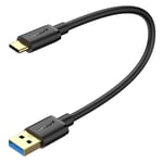 Câble Usb C Court, 0.3M 10Gbps Usb 3.1 Gen 2 Cable Usb C Charge Rapide Pour Android Auto, Samsung Galaxy S22/S23 Ultra, Huawei P20/50 Pro,Google Pixel-Noir[Q256]