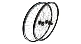 Roue 29  vtt avant jante alu double paroi mach1 combo noire frein disque moyeu shimano deore m475 blocage rapide