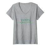 Womens It's Always Sunny in Philadelphia Paddy's Pub & Flags V-Neck T-Shirt