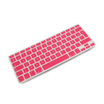 System-S Silicone Keyboard Cover AZERTY French Keyboard Cover Protector for MacBook Pro 13 Inch 15 Inch 17 Inch iMac MacBook Air 13 Inch in Pink