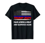 Trump MAGAGA, Make America Great and Glorious Again, US Flag T-Shirt