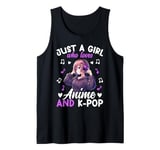 Just a Girl Who Loves Anime and K-Pop Anime Merch Japanese Tank Top