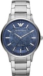 Emporio Armani Watch Two-Hand Steel Mens