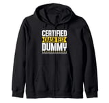 Certified Crash Test Dummy Humor Zip Hoodie