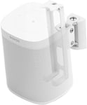 Lot de 2 supports muraux pour haut-parleurs Sonos One/Sonos One SL et Sonos Pl1 (2 pièces,pivotants et inclinables,compatibles avec Sonos One/One SL et Sonos Pl1,paire blanche)