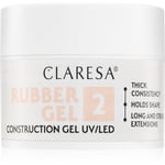 Claresa Rubber Gel Construction Gel UV/LED Længdegivende gel neglelak Skygge 02 45 g