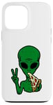 Coque pour iPhone 13 Pro Max Alien Loving Pizza, ET, vaisseau spatial, zone 51, OVNI, UAP, DRONE