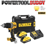 Dewalt DCD805H2T 18v XR Brushless Powerstack Combi Hammer Drill 2 x5AH Batteries