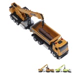 Alloy Crane With Dump Truck Model Toy Construction Crane Dump Truck Toy Gifts