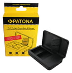 Patona Dual Lader with Powerbank function and memory card storage for Sony NP-FZ100 150609892 (Kan sendes i brev)