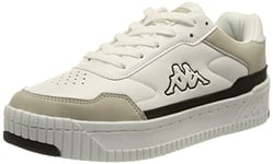 Kappa Baskets Ayce Unisexes, White Grey, 37 EU