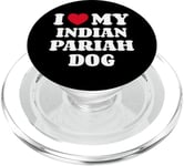 I Love My Indian Pariah Dog PopSockets PopGrip for MagSafe