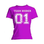 Justin Bieber Womens/Ladies Team Bieber Cotton Skinny T-Shirt - S