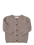 Copenhagen Colors Merino Knitted Cardigan W. Wide Rib Brun