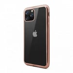 NUEBOO FUNDA GEL TPU COLOR FRAME ROSA DORADO PARA IPHONE 11 PRO MAX