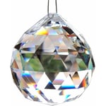 60 mm grande boule de cristal en verre clair boule de cristal boule de verre prisme pendentif arc-en-ciel cristal lustre pièces de cristal - mariage,