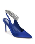 19V69 ITALIA Womens Chanel Pump Hl032 Cream, Blu, 7 UK