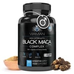 180 Maca root capsules - 5550mg - Yellow & black maca - Zinc, L arginine - Vegan