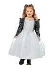 Smiffys Bride of Chucky Tiffany Costume for Kids, Dress and Jacket, Officially Licensed, Cropped Leather Look Jacket, Perfect for Halloween and Matching Family Fancy Dress