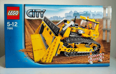 Lego City 7685 Le bulldozer Construction - Boîte Neuve et Scellée mais Abîmée