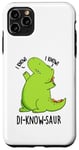 Coque pour iPhone 11 Pro Max Jeu de mots drôle de dinosaure Di-know-saur