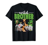 Wild Brother Zoo Born Two Be Wild B-day Safari Jungle Animal T-Shirt