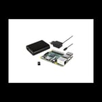 Raspberry Pi 3 model B+ Starter Kit Kjøling, Kabinett, Strøm, 32GB microSD