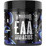 Warrior EAA - Essential Amino Acids - 360g - Provides Exceptional Support for Recovery & Muscle Soreness - Formula Includes Cyclic Dextrin, Taurine and More, Blue Raspberry