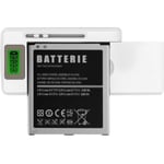 Universalladdare - Vit - LED-indikator - Laddar 2 batterier - USB-ingång Vit