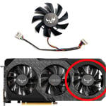 Ventilateur de remplacement de carte de fouling,ASUS Radeon Jas5700,5700XT,GTX1660,1660ti,1660 SUPolLTUF Bery,EVO,OC,FD8015U12D, - Type right fan