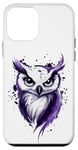 Coque pour iPhone 12 mini Hibou mauve mystique