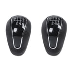 2 pcs 6 Speed Car Manual Gear Shift Knob Lever Shifter pour K2 K3 K4 IX25