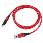 Micro-USB-kaapeli 180 astetta kääntyvä Typec-latauskaapeli Samsung Xiaomi Huawei 1.2M (punainen 1.2m 3.9ft)