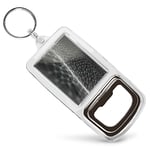 Bottle Opener Keyring BW - Cool Digital Landscape Tech  #38502