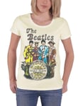 The Beatles Women's SGT Pepper Band and Drum T-Shirt, Blue, 14