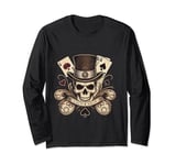 Skull and Ace of Spades Long Sleeve T-Shirt